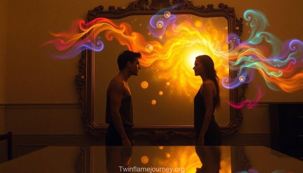What is the mirror exercise for twin flames?
