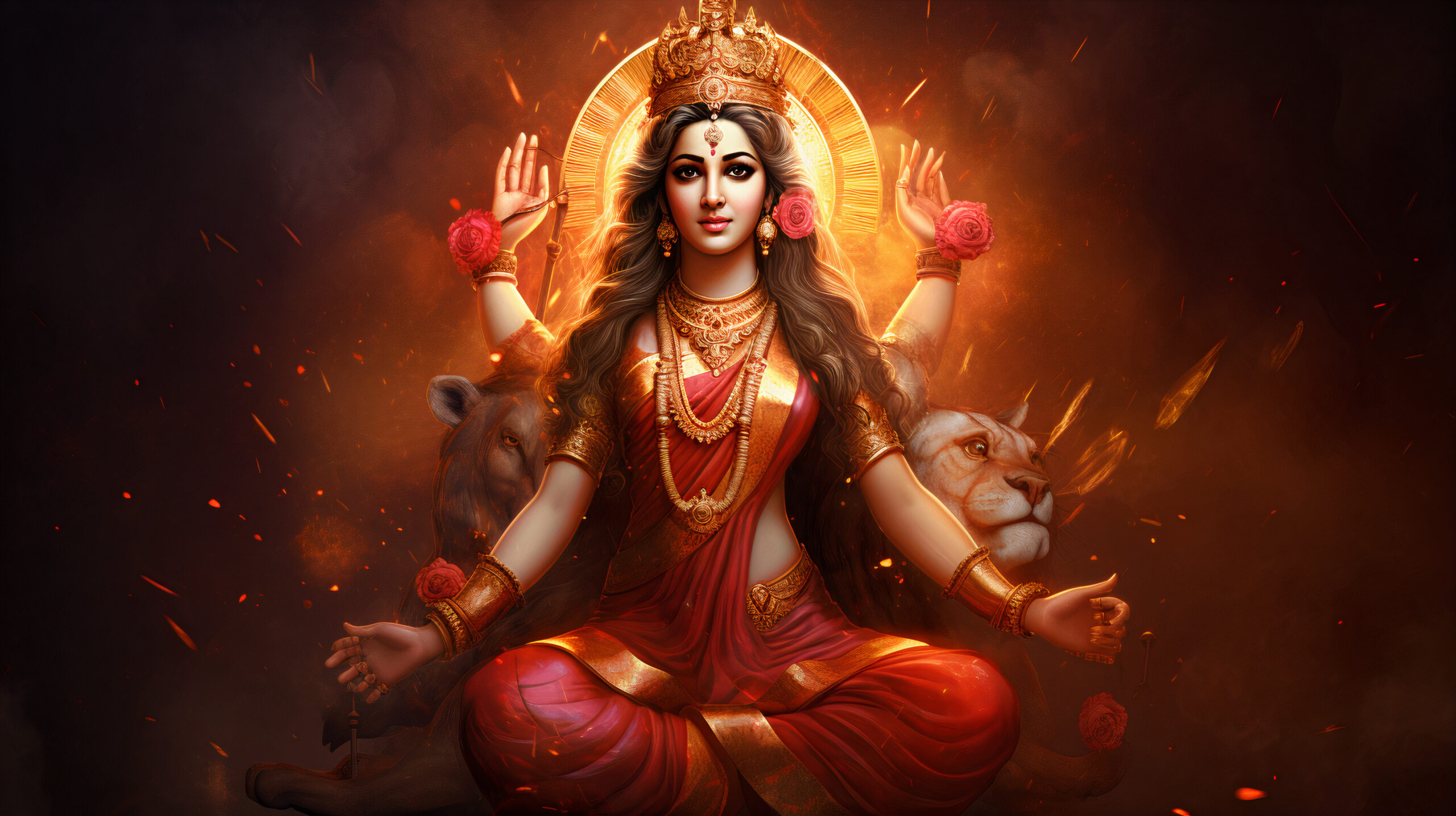 In Hinduism, Lord Brahma is the creator god of the universe