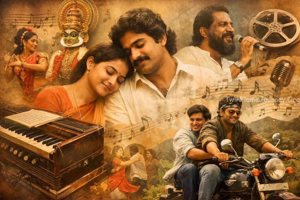 Nostalgic Malayalam movie posters collage