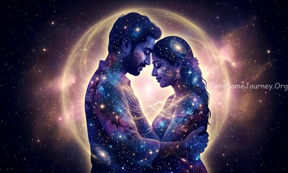 5D soul hug between twin flames in spiritual realm