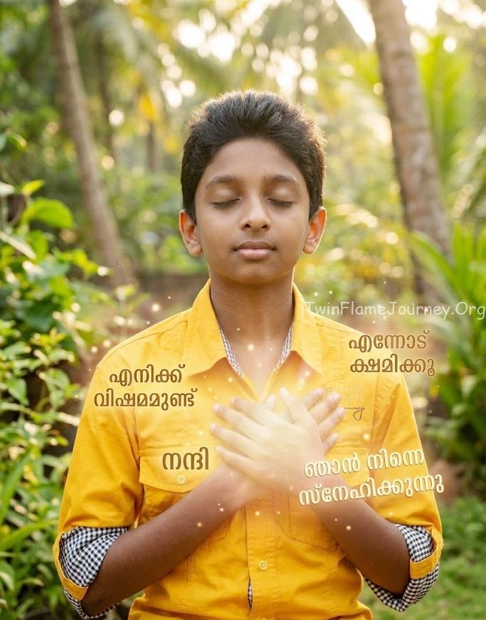 Representing the 'I love you' and 'Thank you' aspect of the practice in relationships.