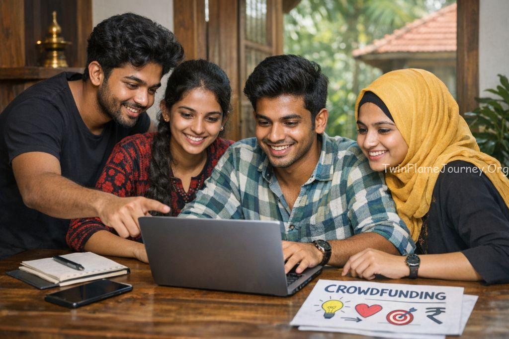 Young volunteers from Kerala planning a divine mission trip.