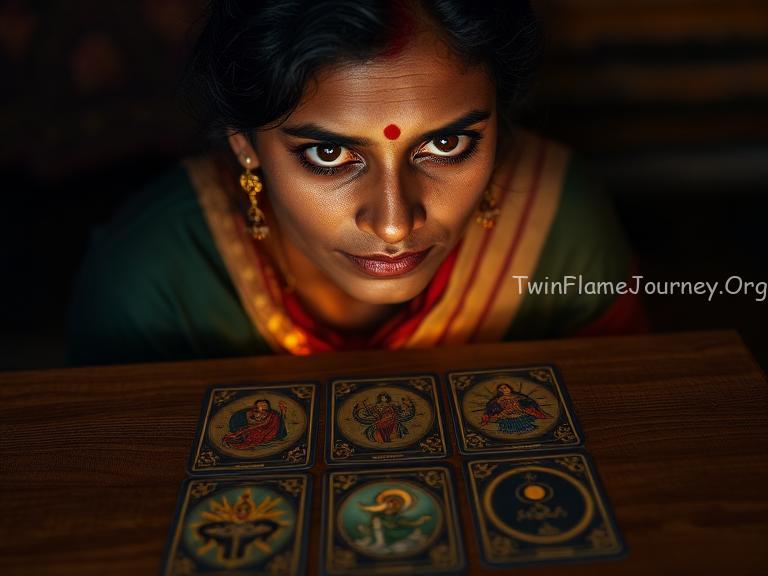 Captures the essence of seeking divine guidance through tarot.2