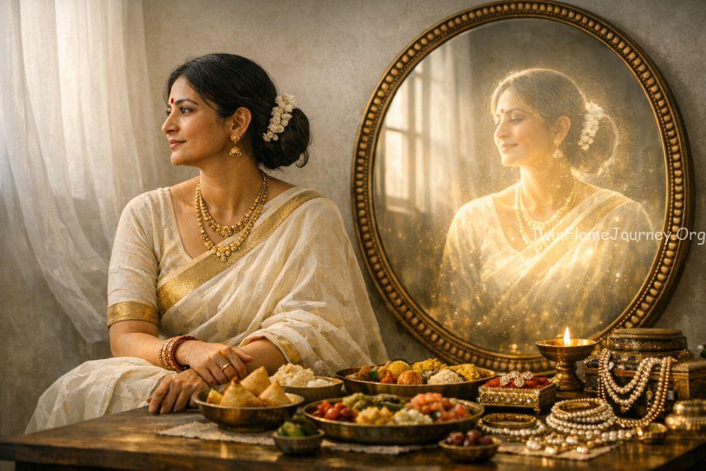 DF achieving spiritual detachment from material abundance