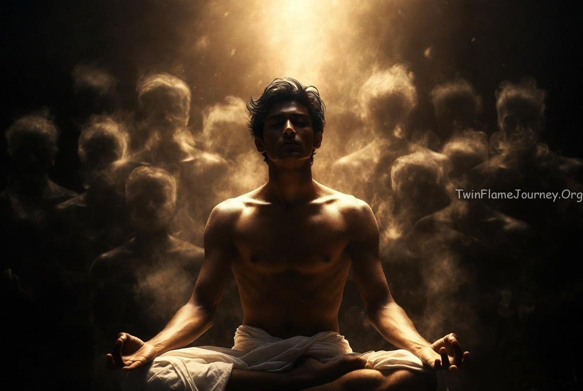 An image representing the isolation phase of a Twin Flame journey where old connections fade away