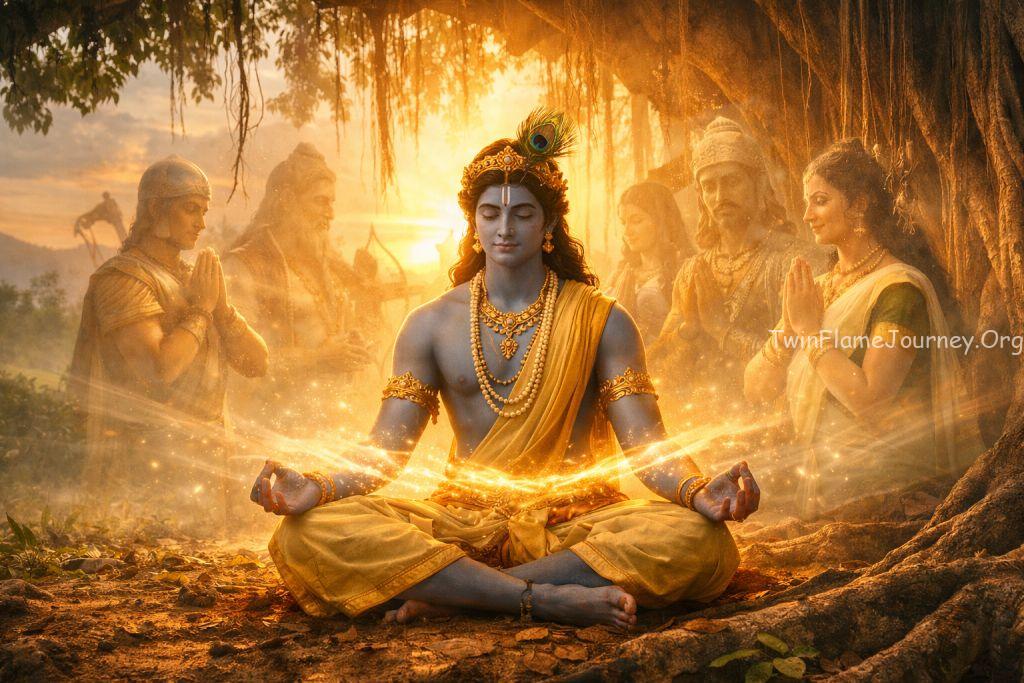 Meditative past life healing process for a young man in Kerala.