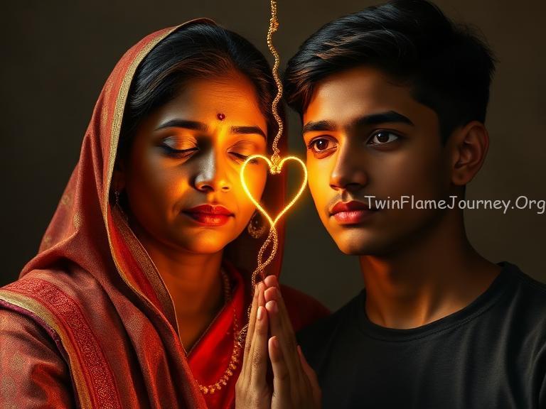 Twin Flame heart chakra connection between Divine Feminine and Masculine.