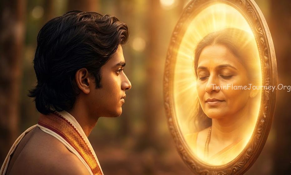 A spiritual mirror from India reflects a wise guide