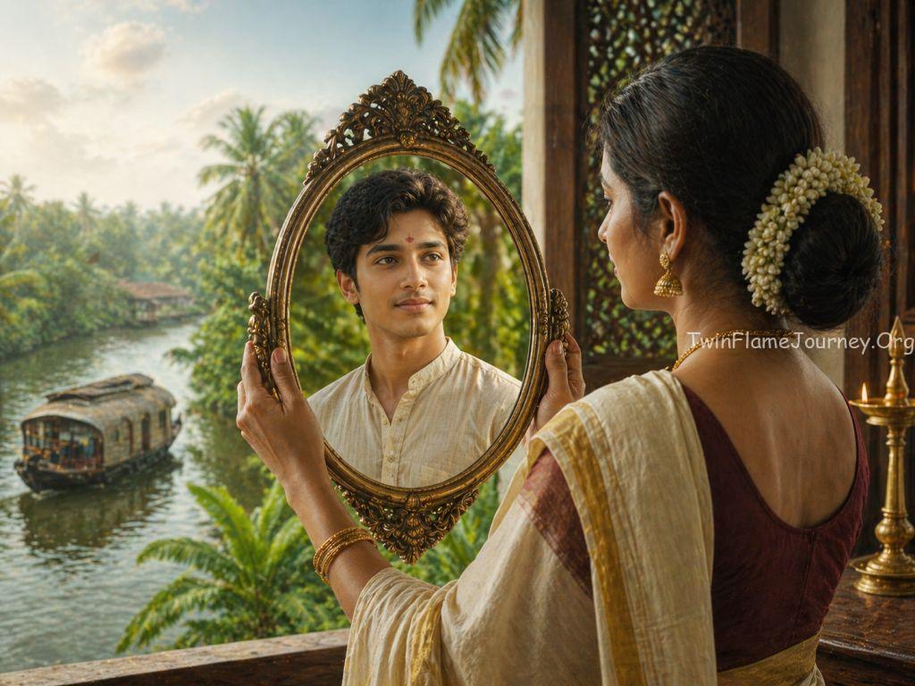 Twin Flame mirror effect showing the reflection of the soul