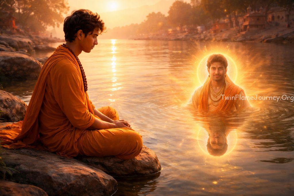 Spiritual awakening of a young Hindu male from UP reflecting soul energy.
