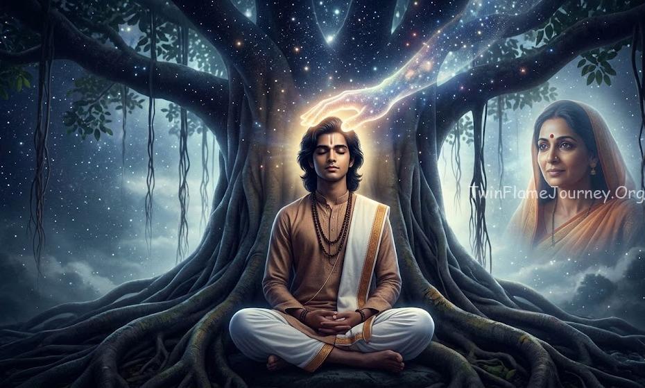 Young DM receives a divine cosmic touch in meditation