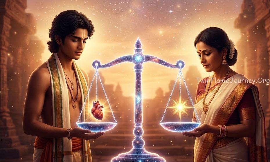 DM and DF observe a cosmic scale of karma