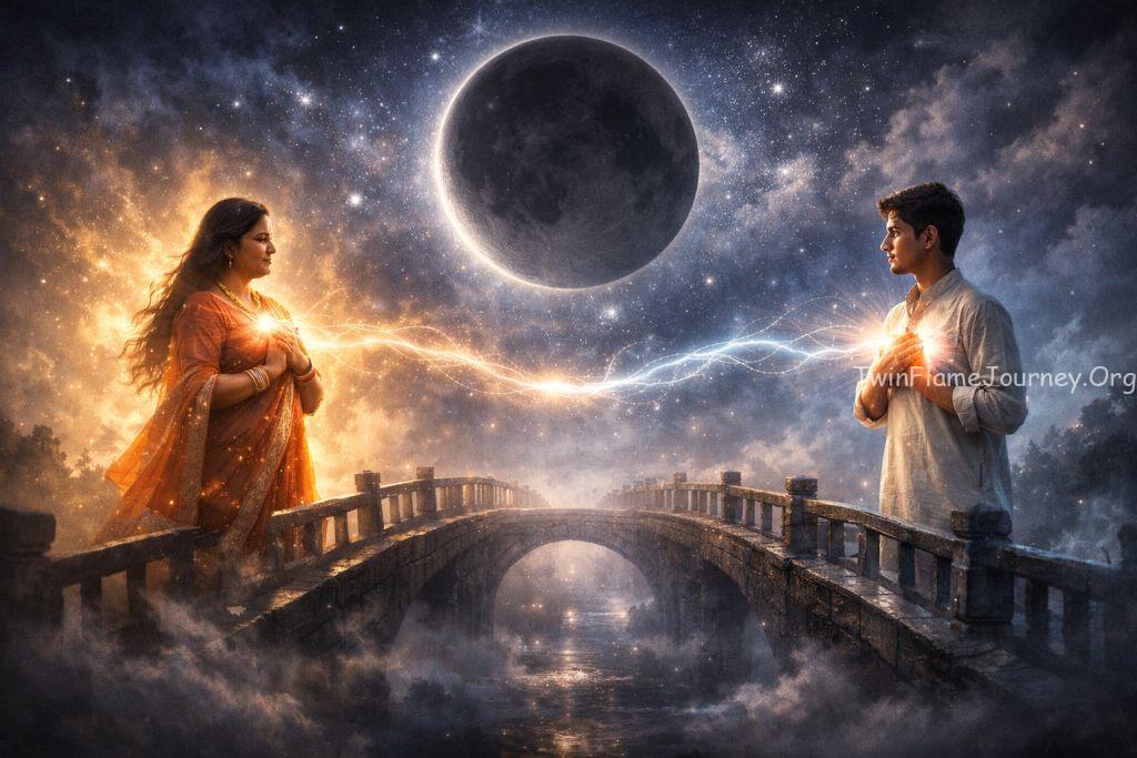 Spiritual union of Twin Flames during 2026 New Moon.