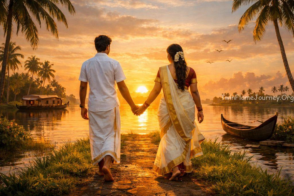 Twin flame reunion path after energy clearing.