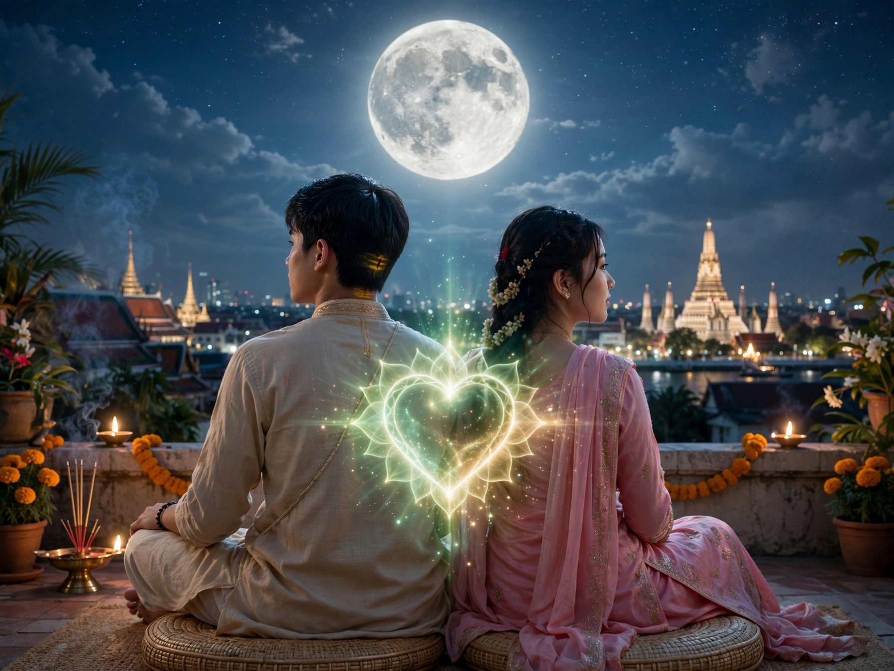 Full Moon Transforms Final Stage Divine Masculine Heart