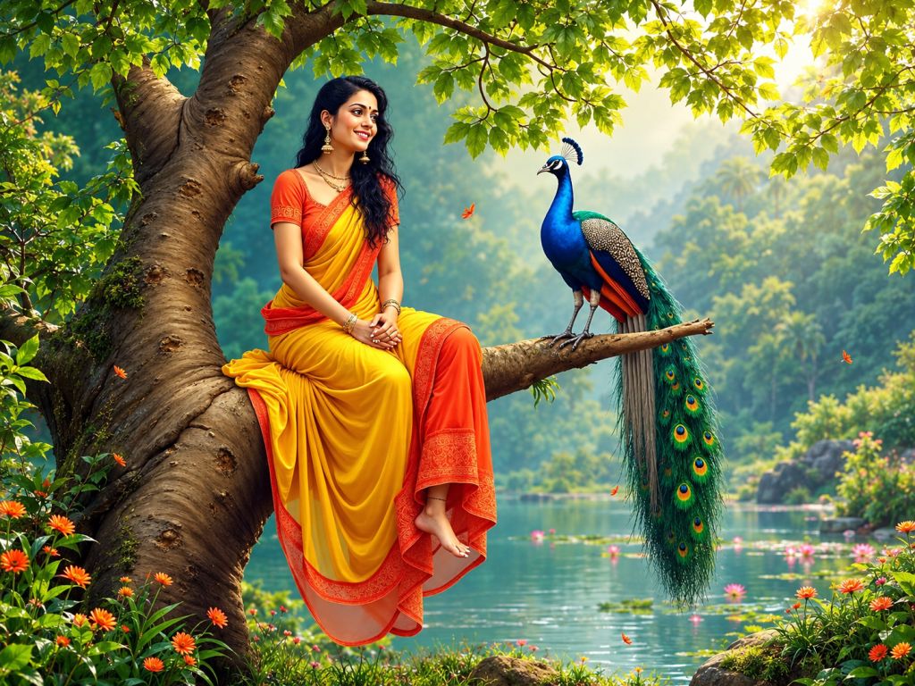 Twin Flame Sign - Peacock